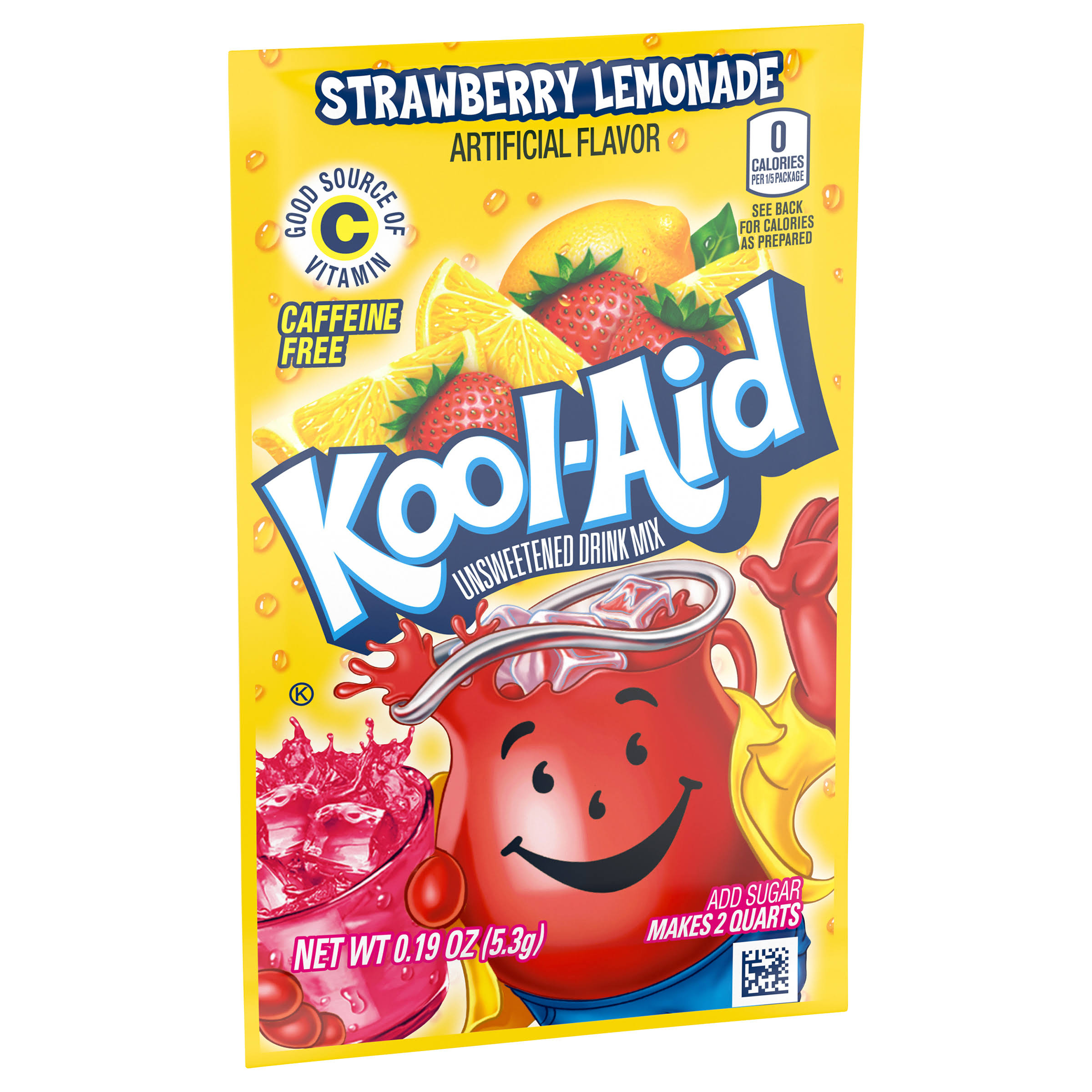 Kool Aid Drink Mix - Strawberry Lemonade, 0.19oz