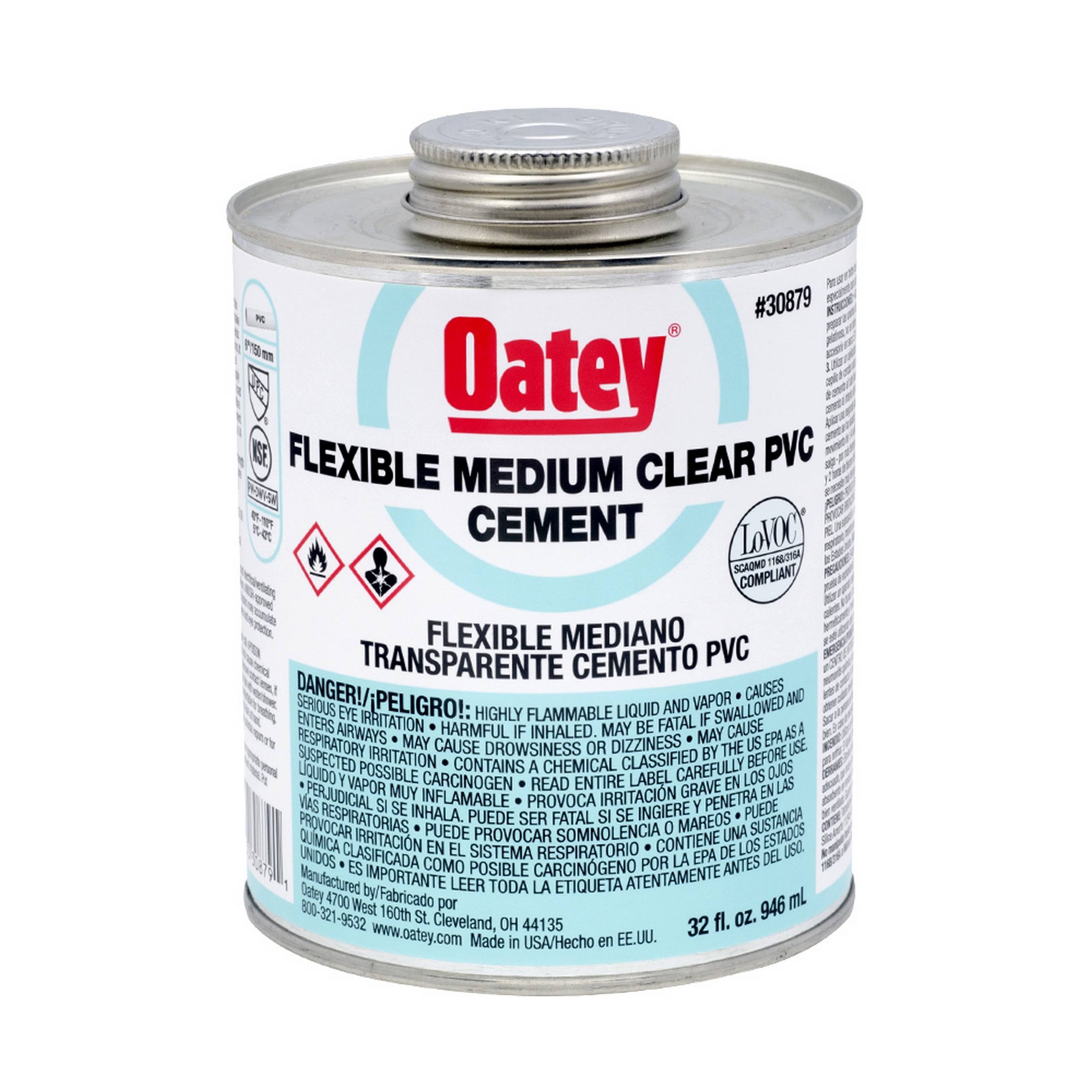 Oatey All Weather Clear Pvc Cement - 16oz