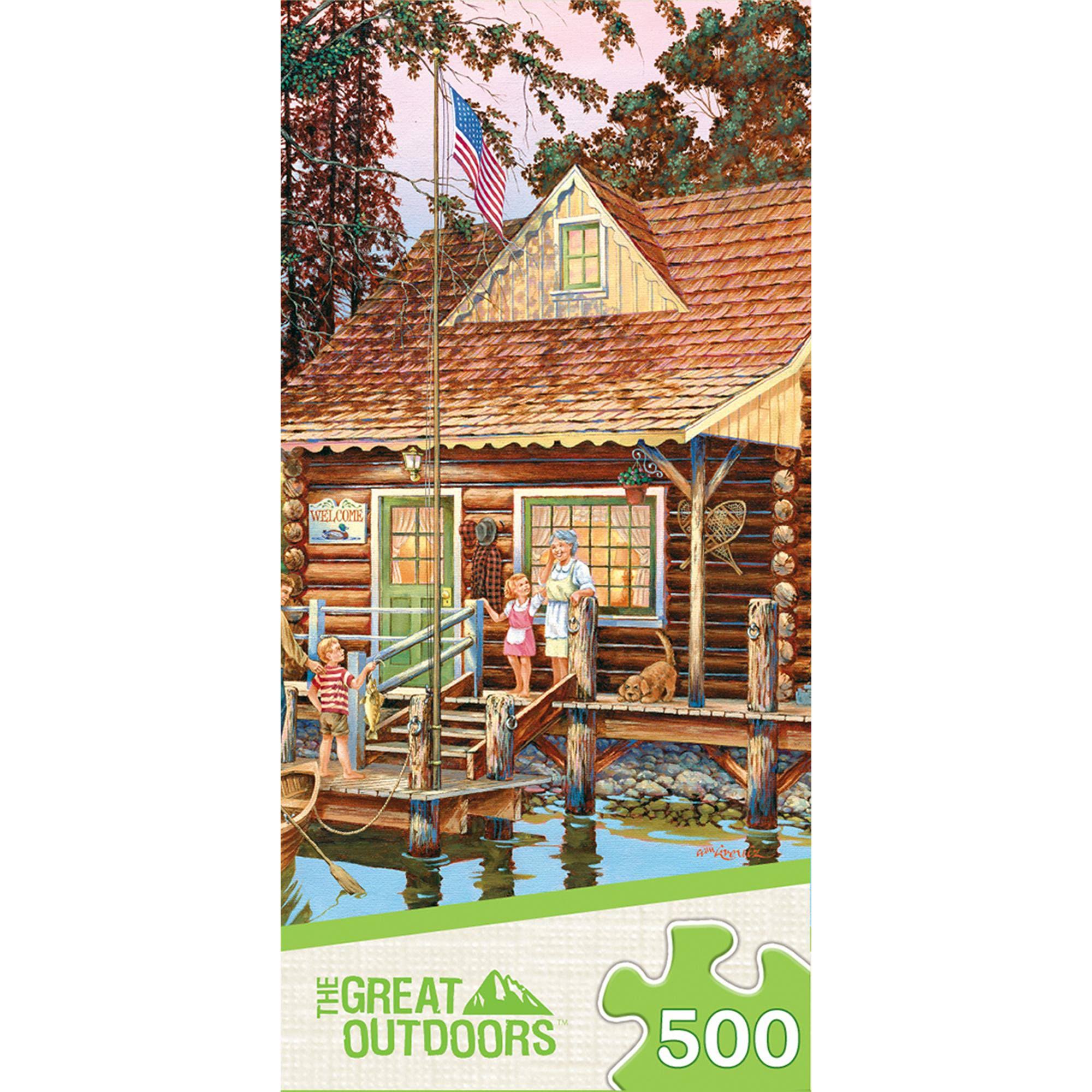 Grandpas Cabin 500 Piece Jigsaw Puzzle