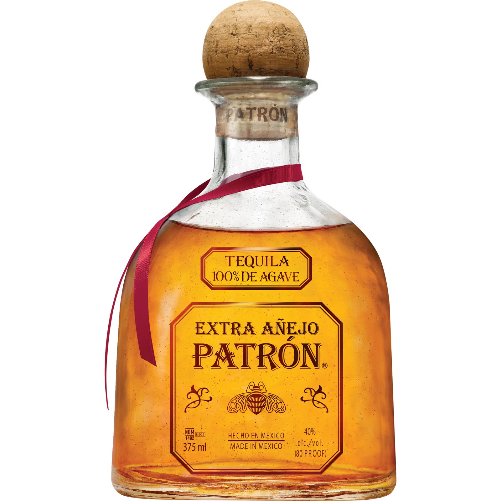 Patron Tequila, 100% De Agave, Extra Anejo - 375 ml