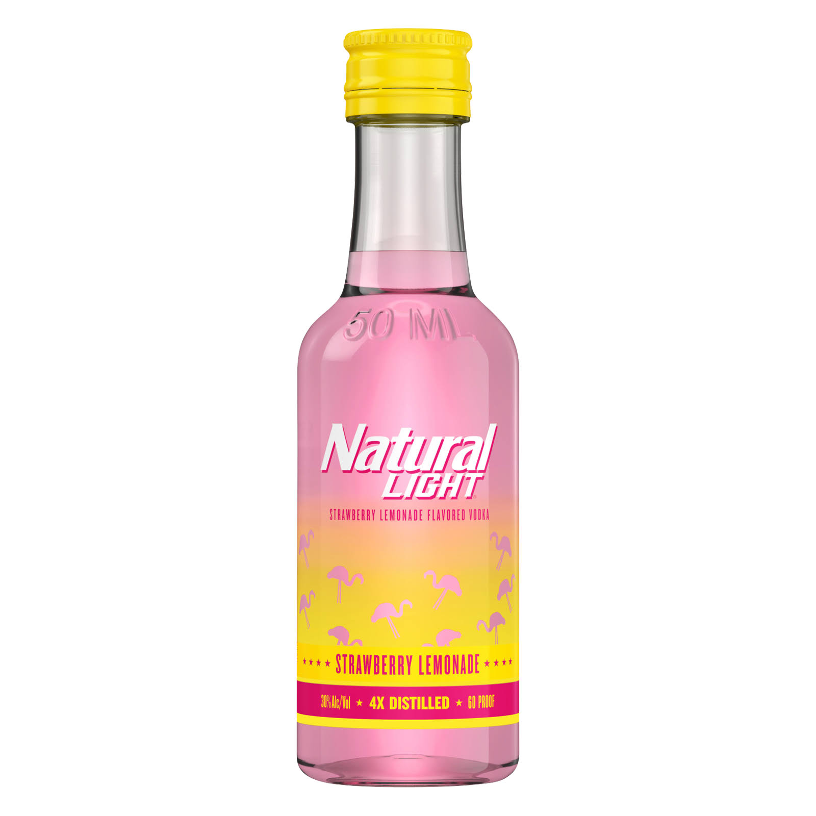Natural Light Strawberry Lemonade Flavored Vodka - 50 ml