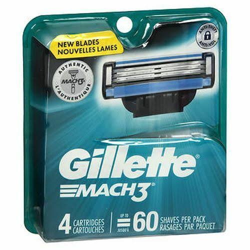 Gillette Mach3 Mens Razor Blade Refills - 4ct