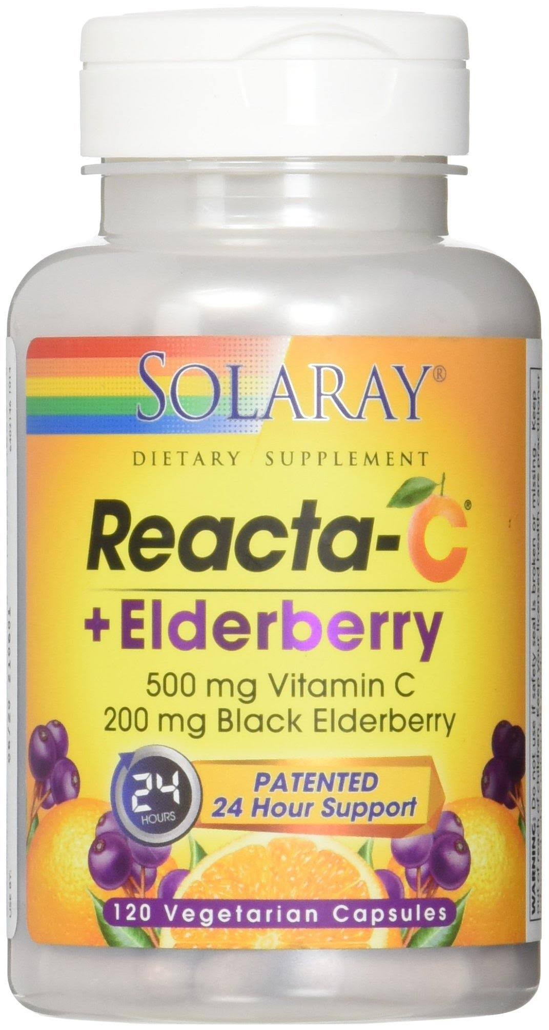 Solaray Reacta-C + Elderberry - 120 Vcaps