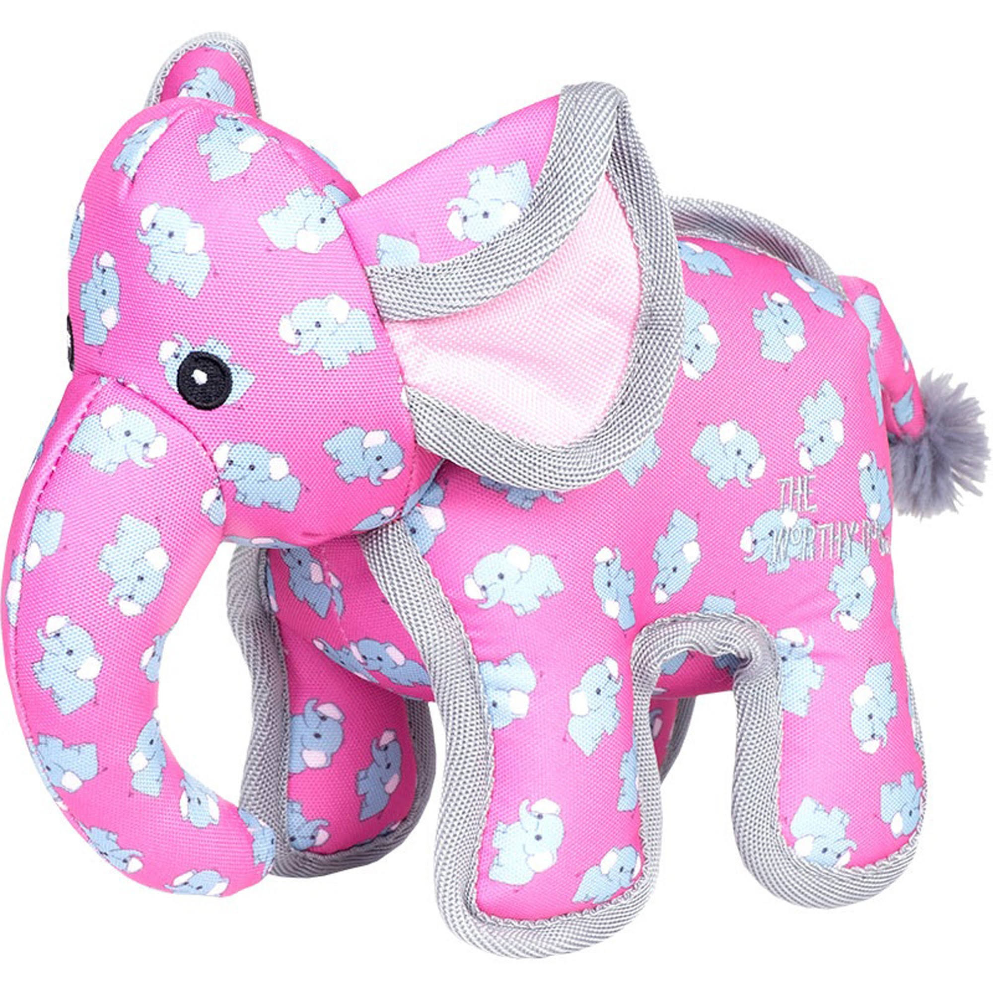 The Worthy Dog Pinky Elephant Dog Toy, Small