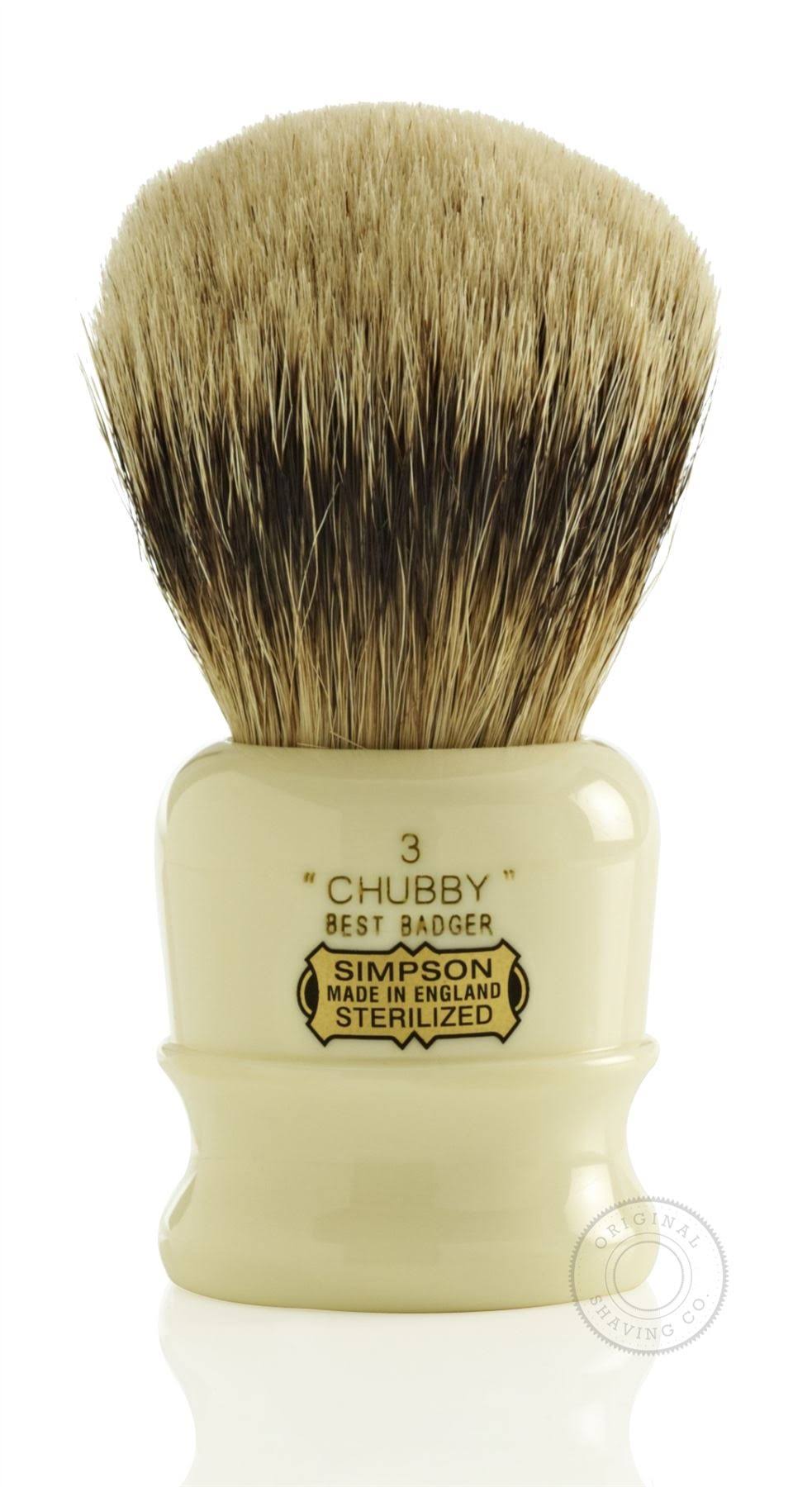 Simpsons Chubby 3 Best Badger Hair Shaving Brush