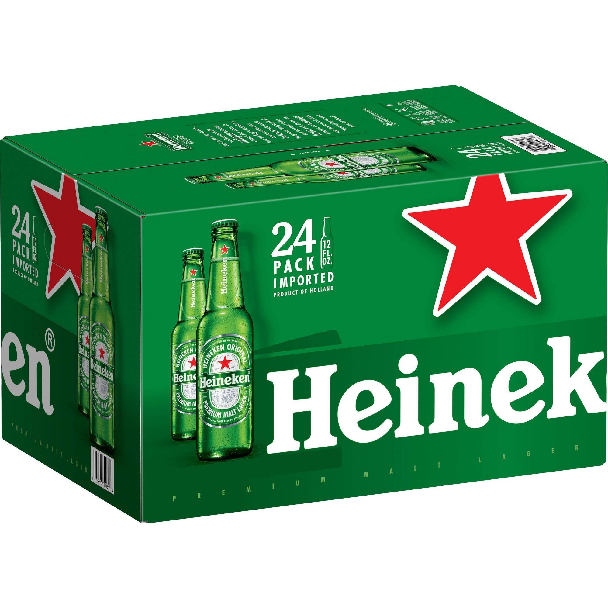 Heineken Lager Beer - 24 oz