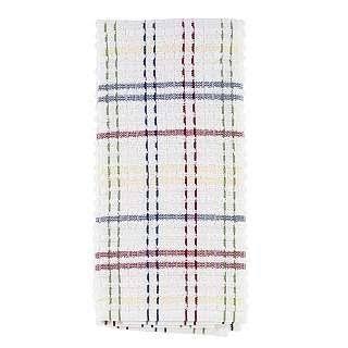 Checked Kitchen Towel - Paprika/Federal Blue/Butte