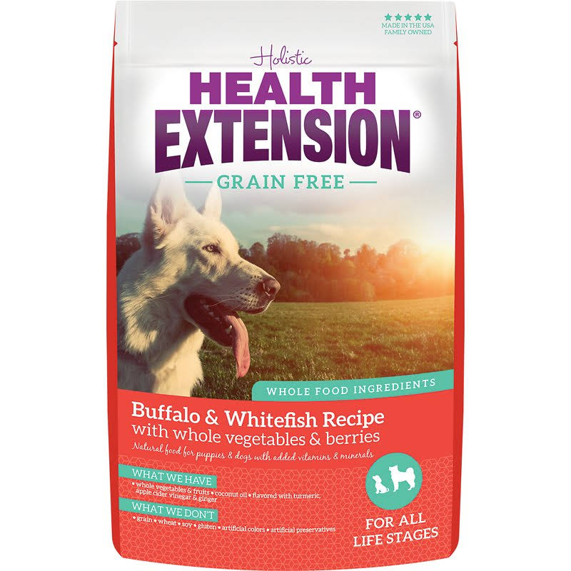 Health Extension Grain Free Little Bites Recipe Dry Dog Food - Buffalo and Whitefish, 1lb