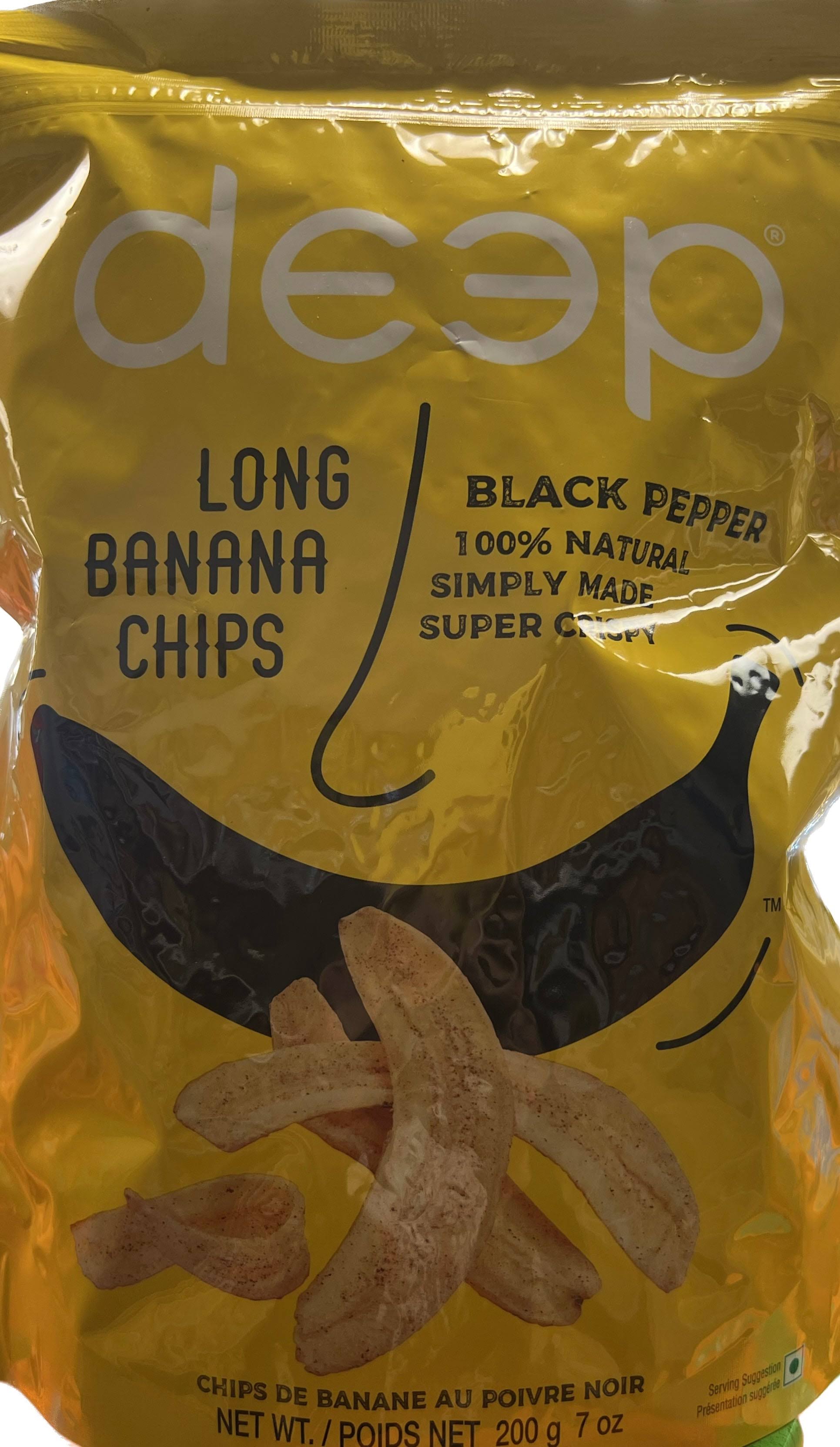 Deep - Black Pepper Long Banana Chips 7 Oz