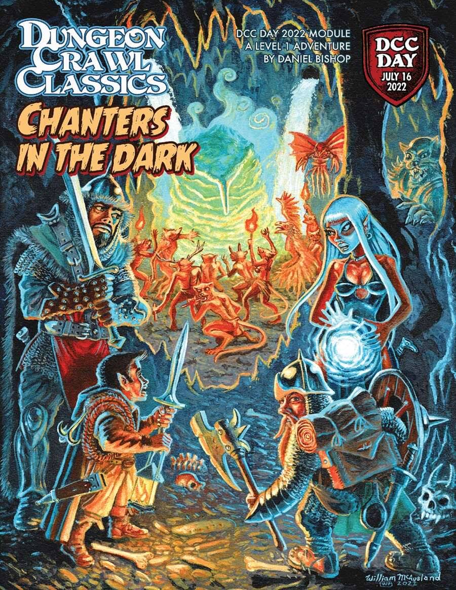 Dungeon Crawl Classics DCC Day #3 Chanters in The Dark + Adventure Pack + Free Quickstart Guide