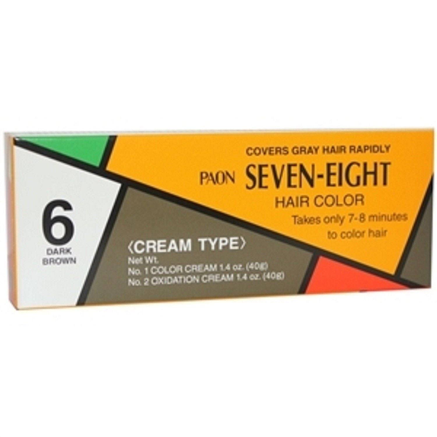 Paon Seven Eight Hair Color - 6 Dark Brown