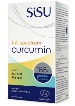Sisu Full Spectrum Curcumin 75 Softgels Bonus Size