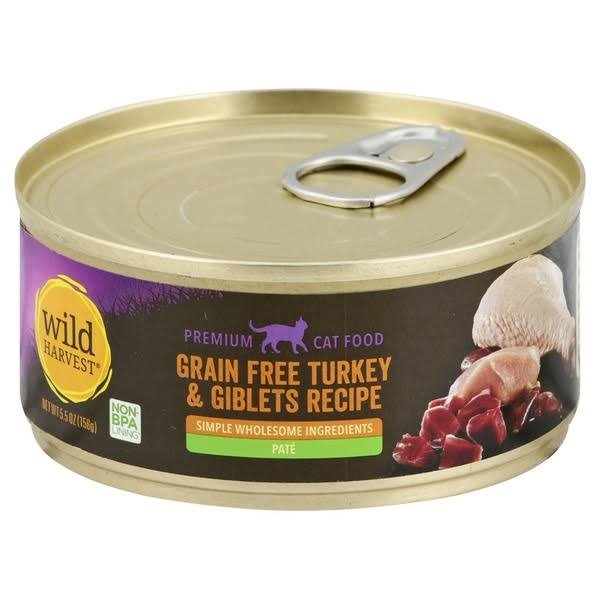 Wild Harvest Grain Free Turkey and Giblets Recipe Cat Food - 5.5 Ounces - GreenAcres - Lawton - Delivered by Mercato