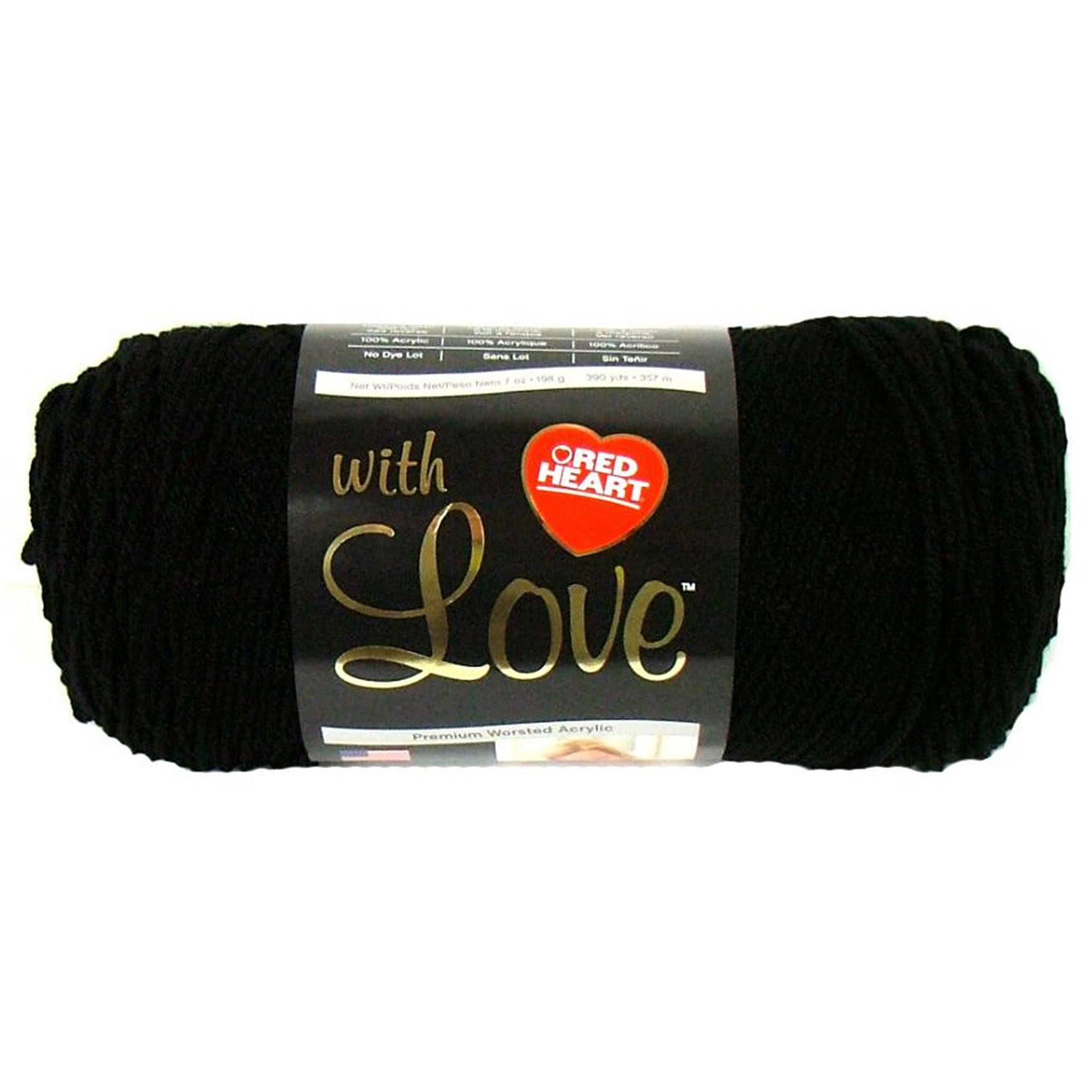 Red Heart with Love Yarn - Black