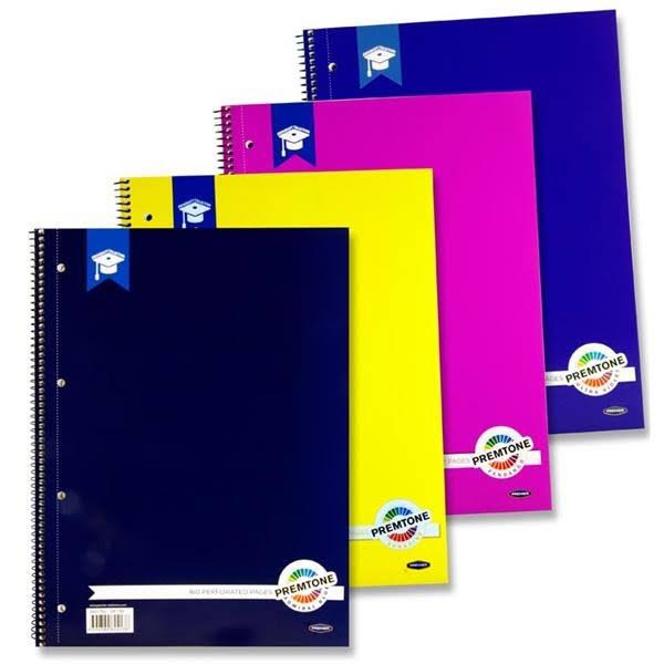 Pack of 10 ||Premto A4 160pg Spiral Notebook