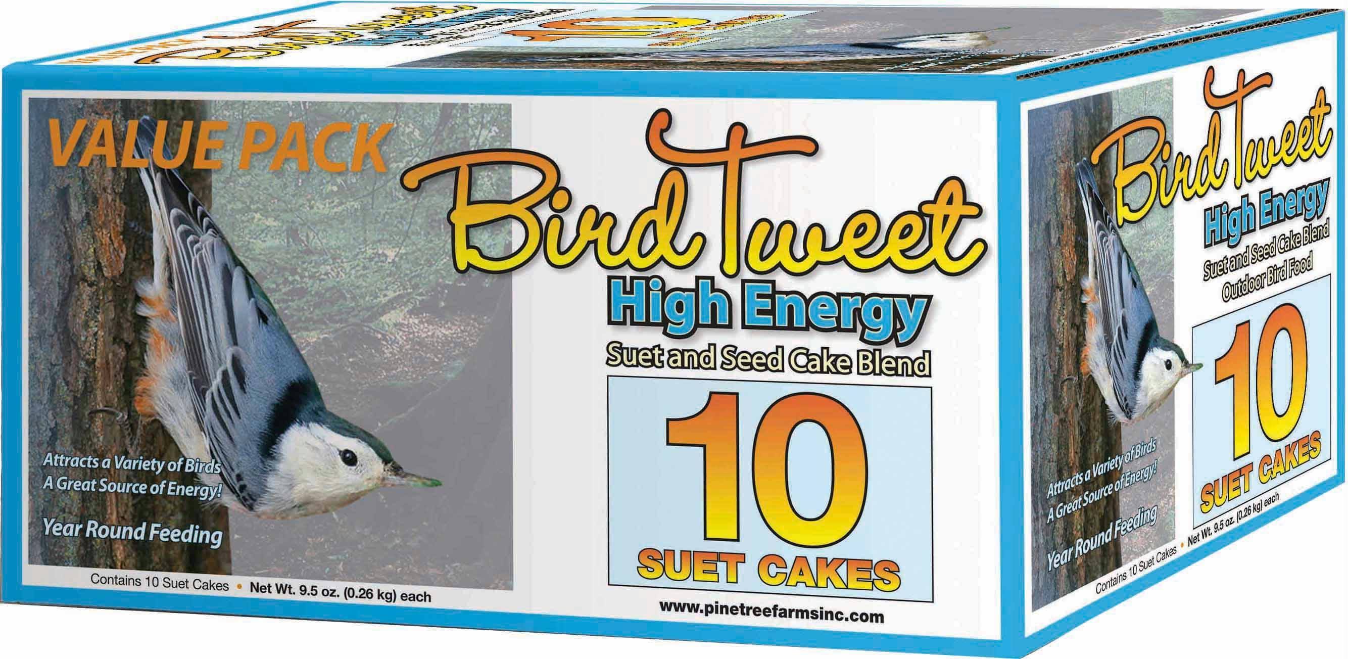 Pine Tree Farms Inc Bird Tweet Hi-energy Suet - 10 Count