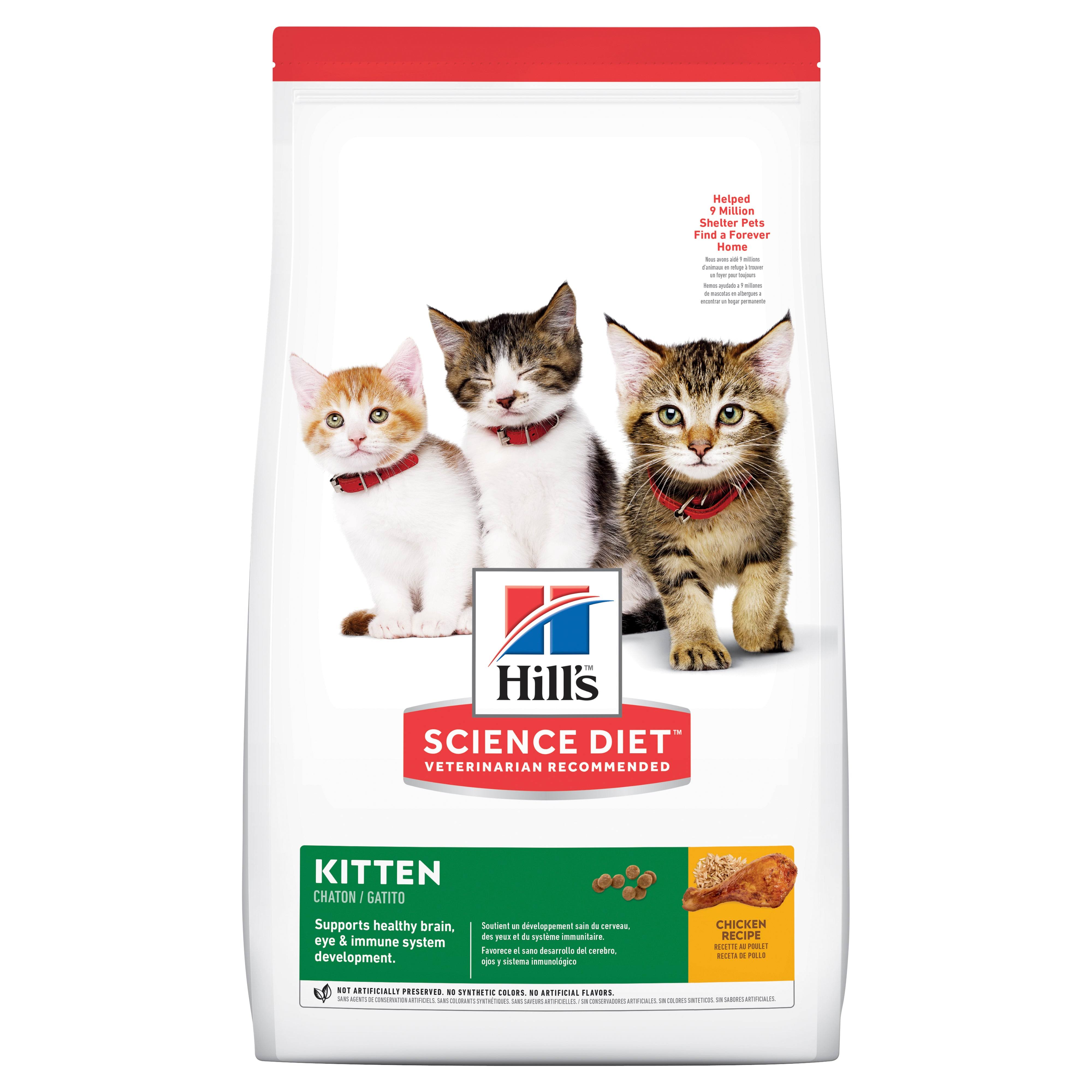 Hill's Science Diet Kitten Healthy Development Chicken Recipe Dry Cat Food - 3.5lb