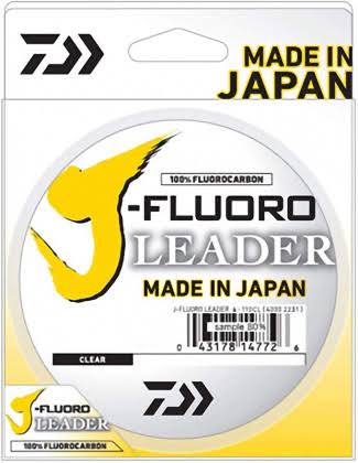 (27kg) - Daiwa J-Fluoro Clear Fluorocarbon Leader 50 YD