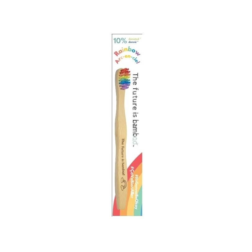 The Future Is Bamboo Soft Toothbrush Rainbow Bamboo Adult