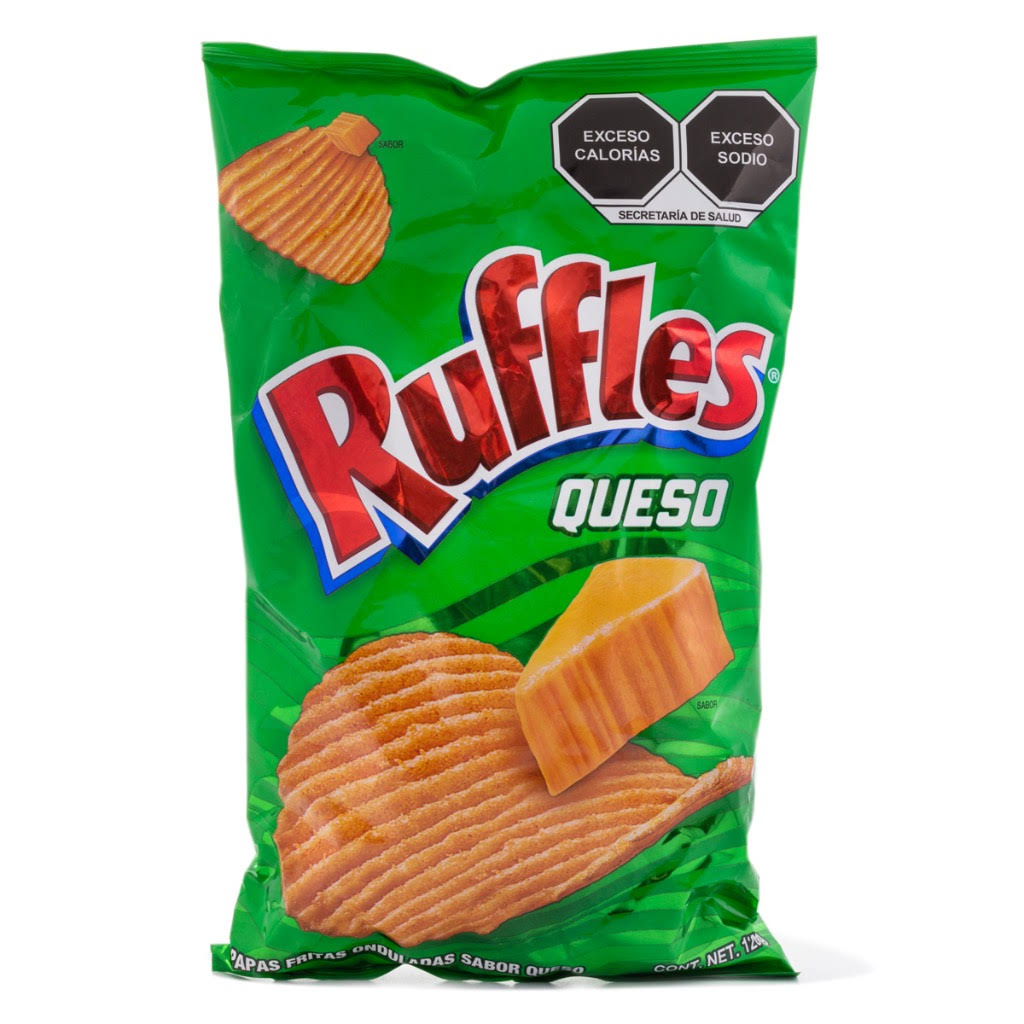 Ruffles Potato Chips - Queso, 130g
