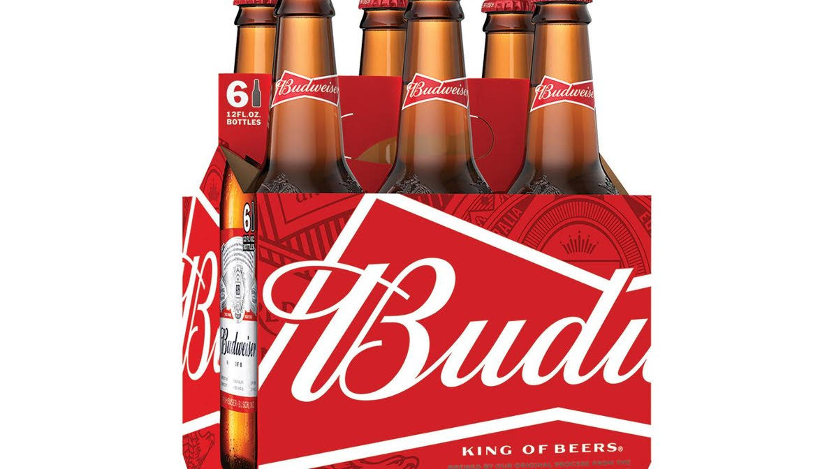 Budweiser Beer, Lager - 6 pack, 12 fl oz bottles