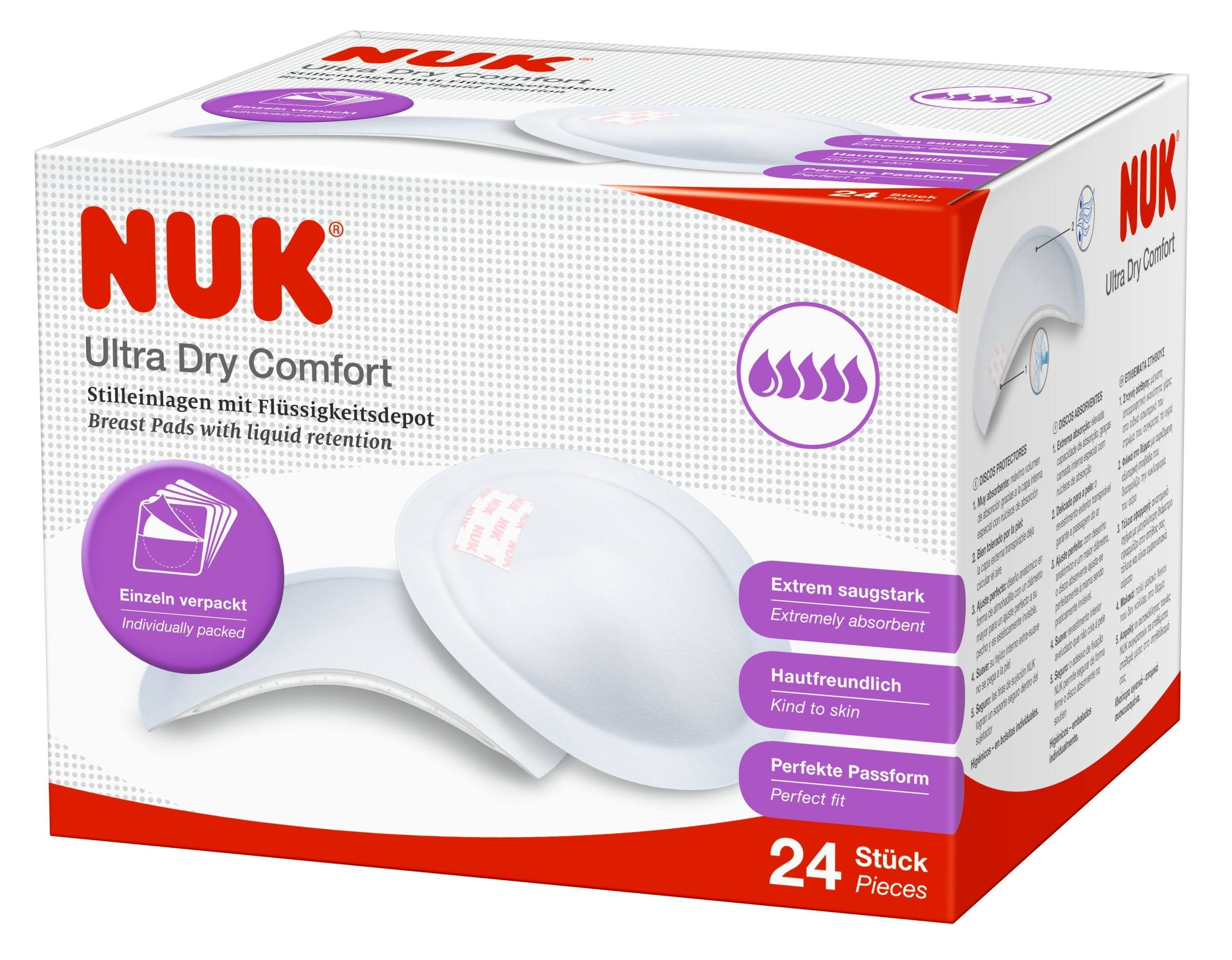 NUK Ultra Dry Comfort Breast Pads - 24 Pieces