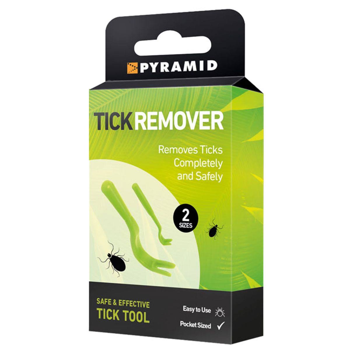 Pyramid Tick Remover Safe Easy Removal of Ticks for Humans, Dogs, Cats and Horses - 2 Sizes