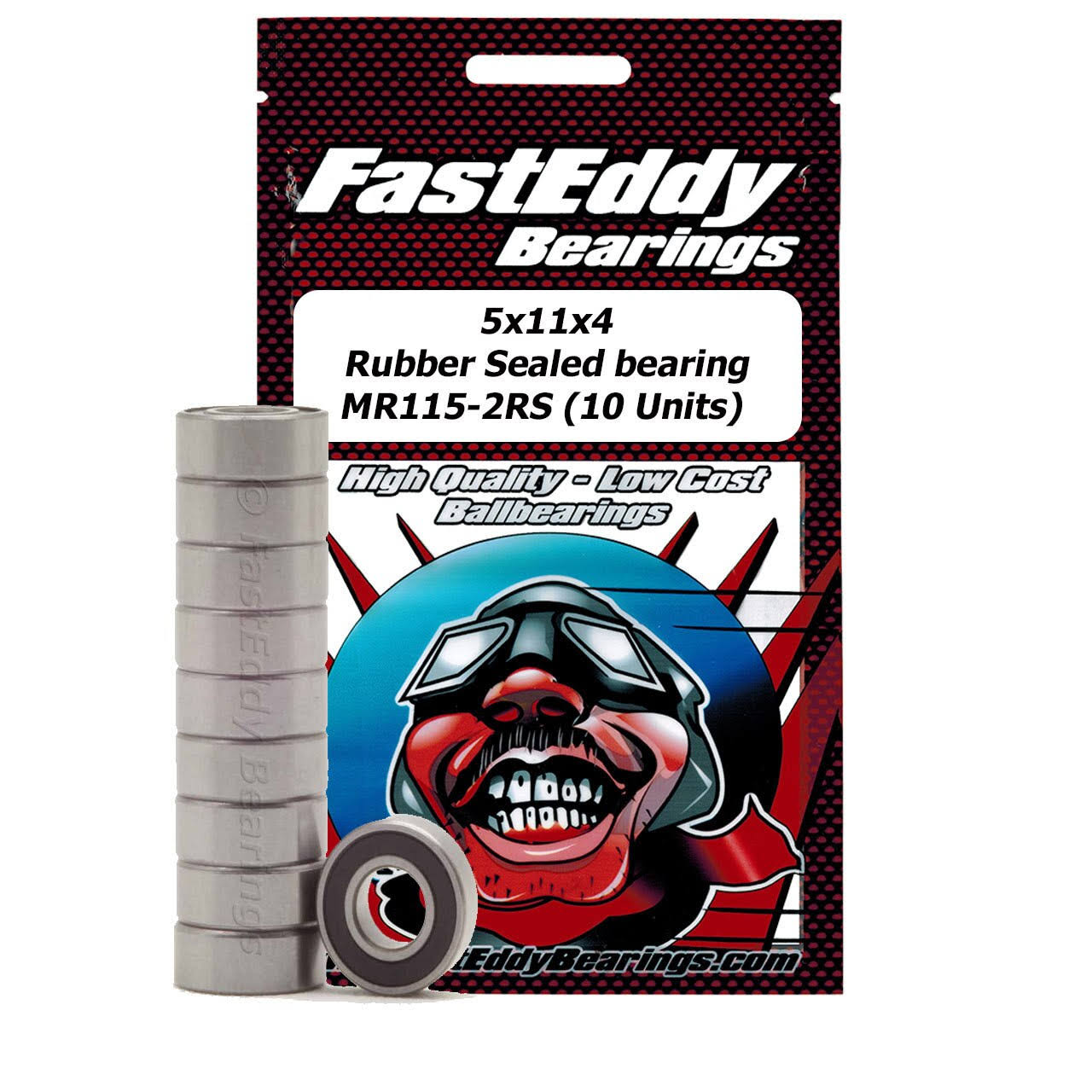 FastEddy TFE2576 5 x 11 x 4 mm Traxxas 5116 Rubber Sealed Replacement Bearing