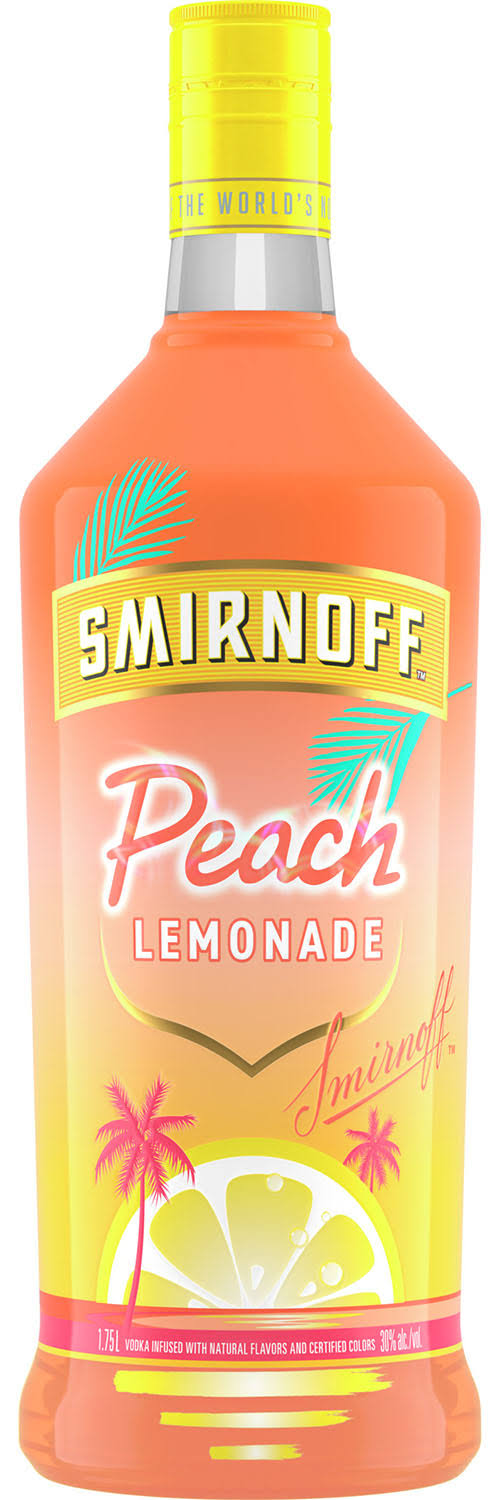Smirnoff Vodka, Peach Lemonade - 1.75 l