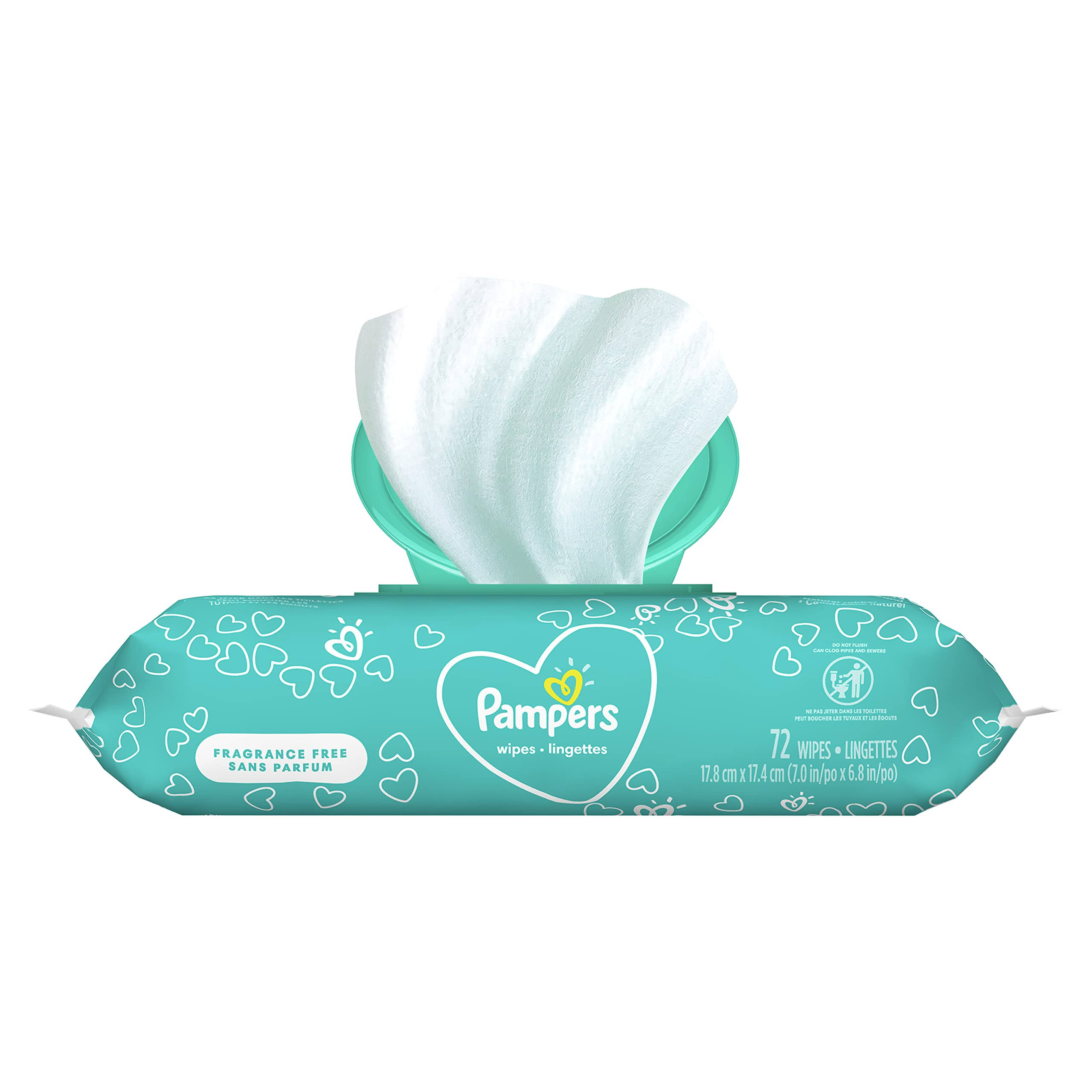 Pampers Complete Clean Baby Wipes - Unscented, 72 Wipes