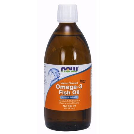 Now Foods Omega 3 Fish Oil Dietary Supplement - Lemon, 16.9oz