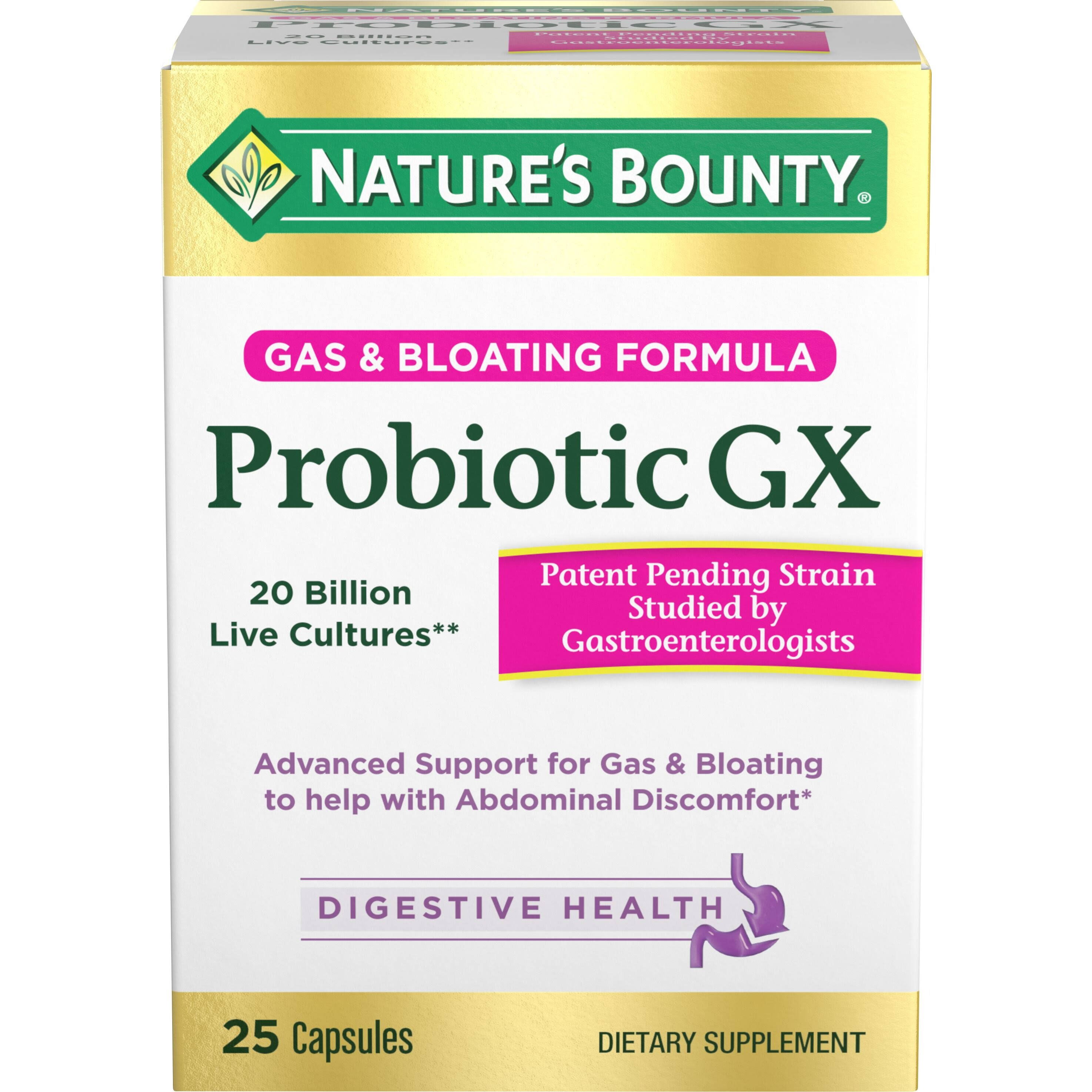 Nature's Bounty Probiotic GX Capsules - x25