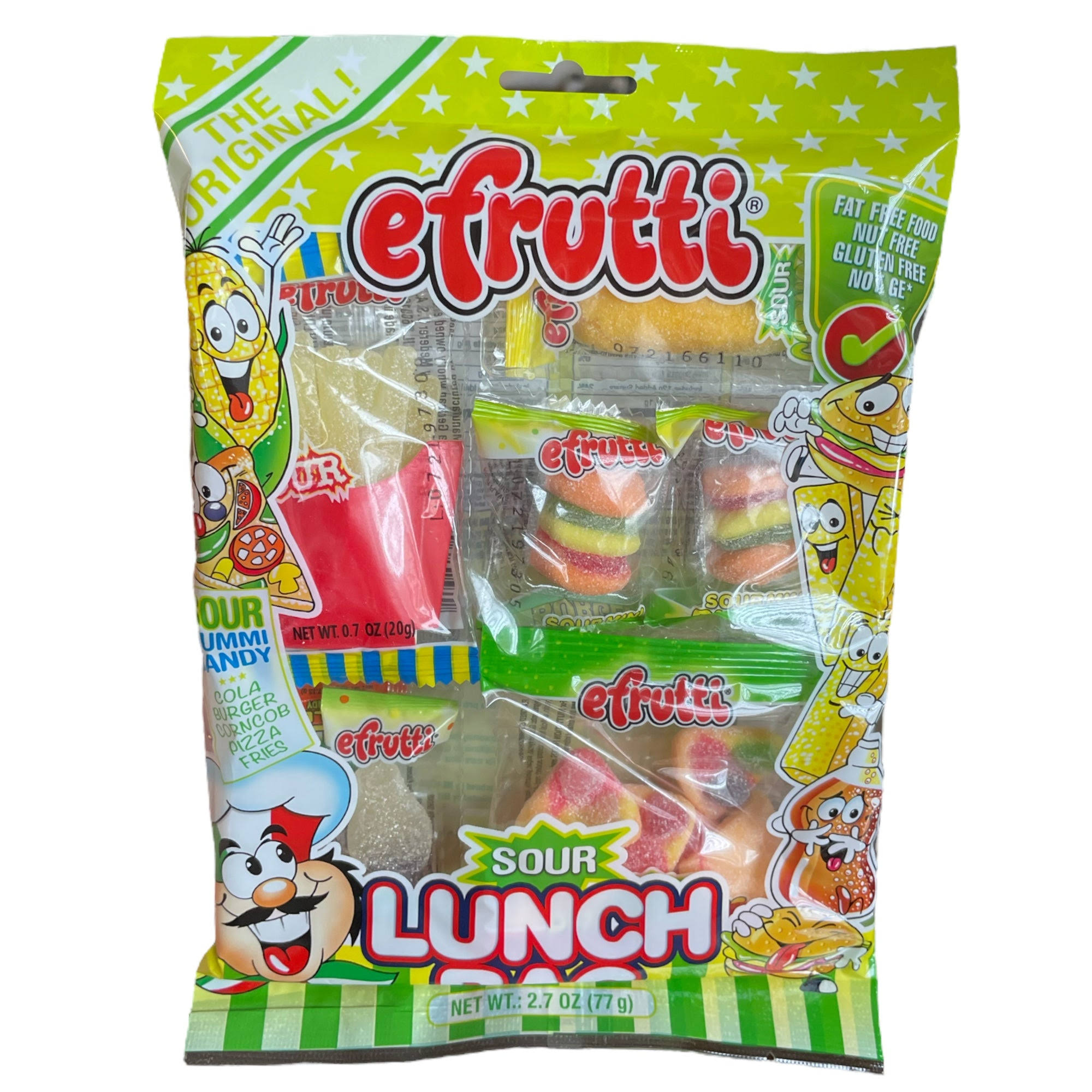 Efrutti Gummi Lunch Box Sour Gummy Candy, 2.7 Ounce