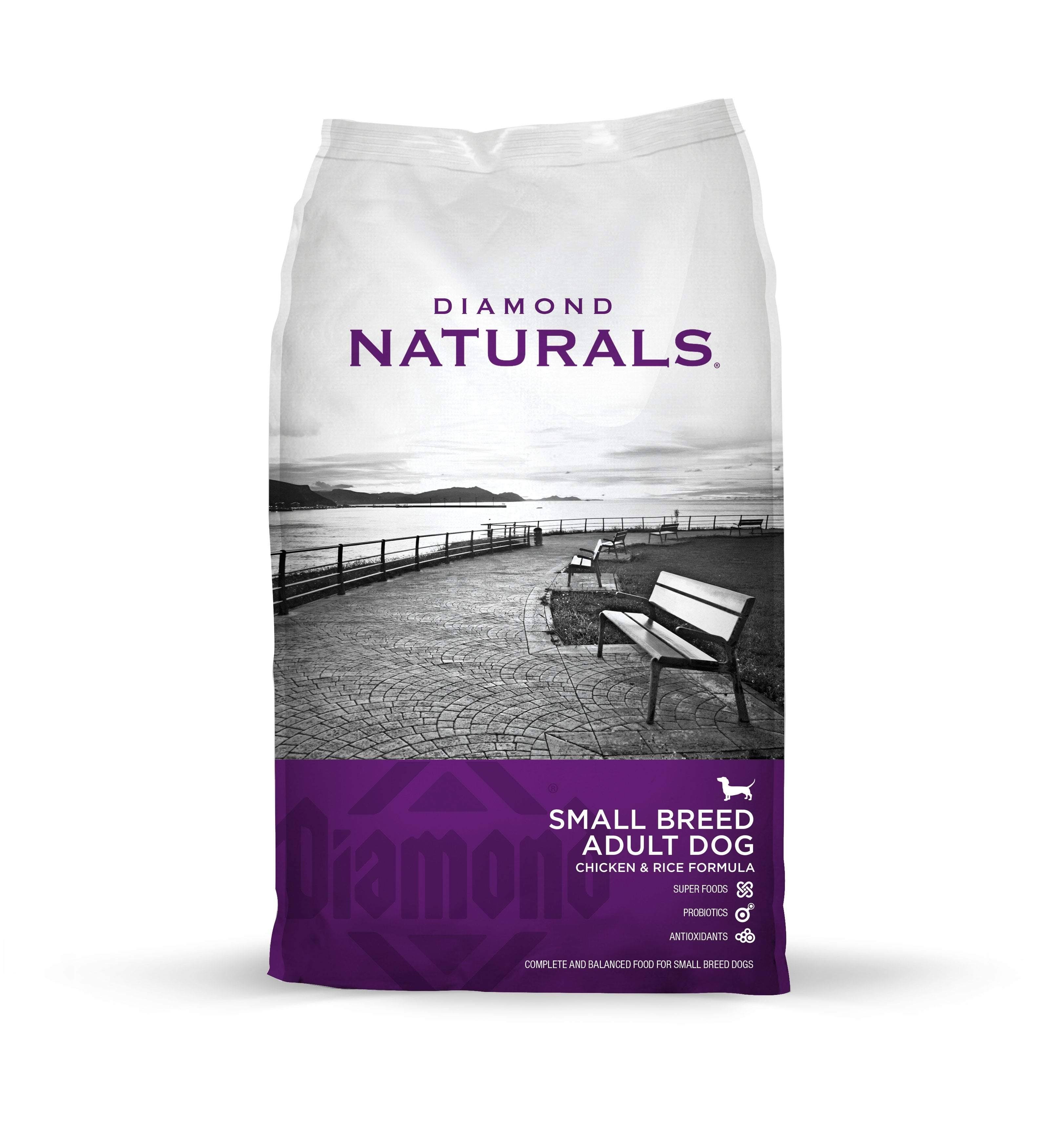 Diamond Naturals Dry Food for Adult Dogs - Small Breed, Chicken and Rice Formula, 18lb