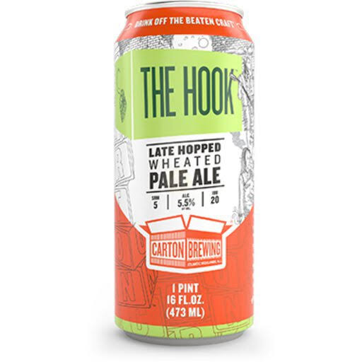 Carton Brewing The Hook Late Hopped Wheated Pale Ale Cans