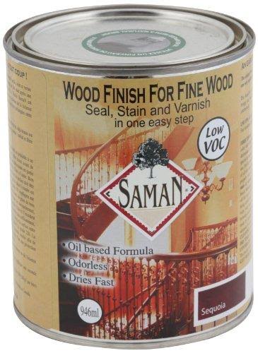 SamaN SAM-315-1L 1-Quart Interior Stain for Fine Wood for Seal, Stain