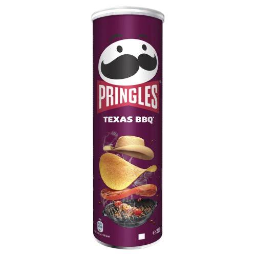 Pringles Potato Crisps - Texas BBQ Sauce, 200g