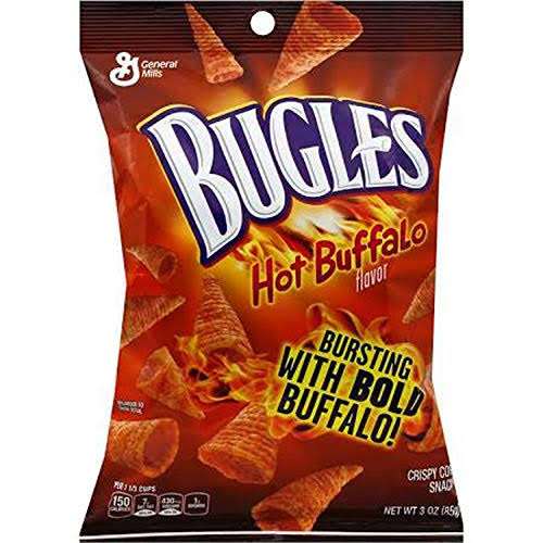 Bugles Hot Buffalo Corn Snacks Chips - 3oz