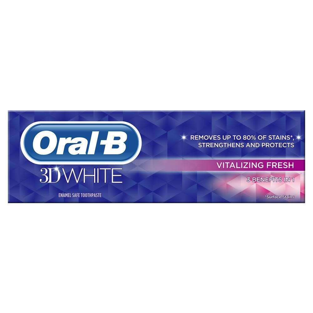 Oral B 3D White Vitalize Strengthens and Protects Toothpaste - 75ml