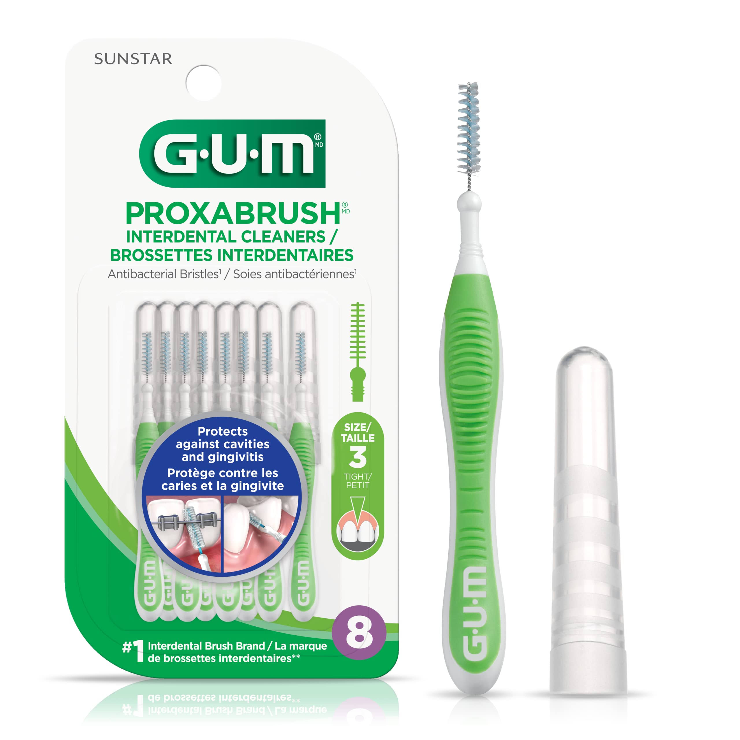 Gum Proxabrush Go Betweens Cleaners - 16ct