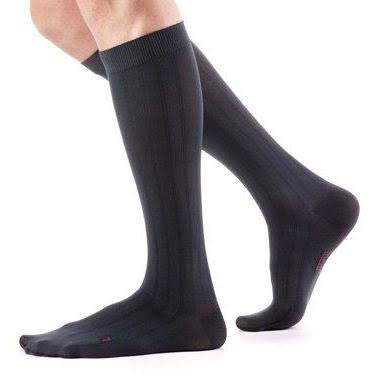 Mediven Men Compression Socks - Black Calf, Standard Closed