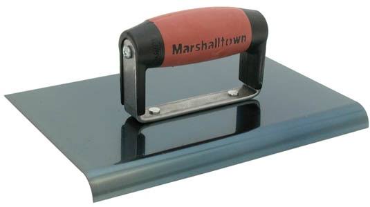 Marshalltown 163BD Straight End Blue Steel Hand Edger - 6" X 6"