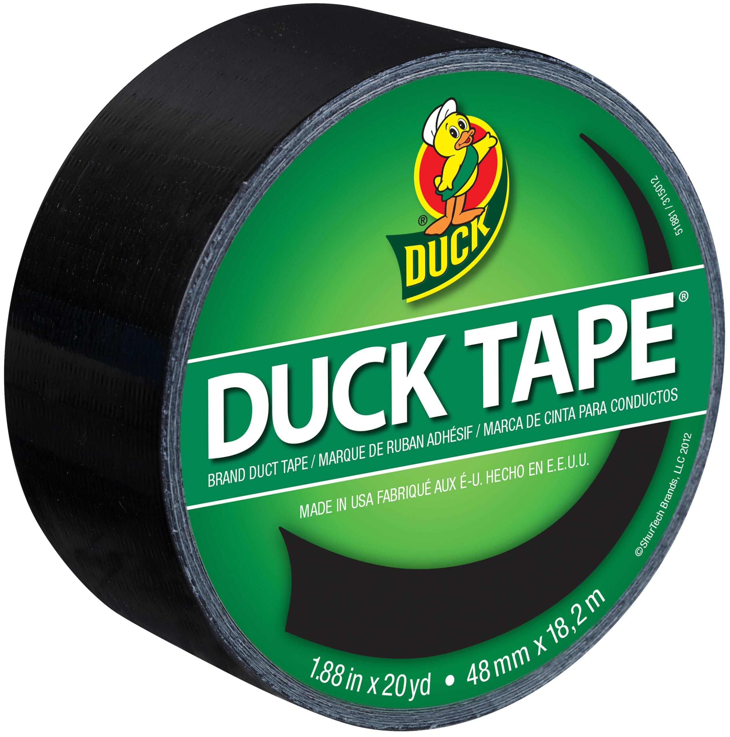 Duck Duct Tape - Black, 48mm x 18.29m