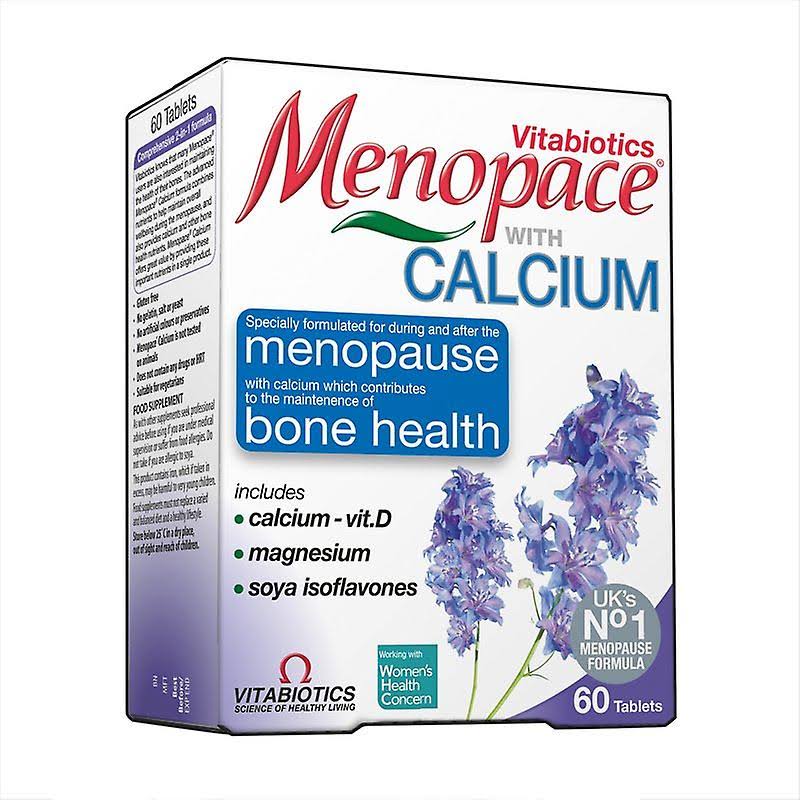 Vitabiotics Menopace with Calcium Food Supplement - 60 Tablets