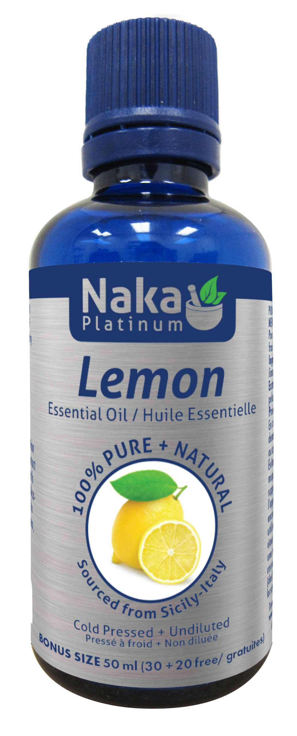 100% Pure Lemon Essential Oil - 50ml + Bonus Item