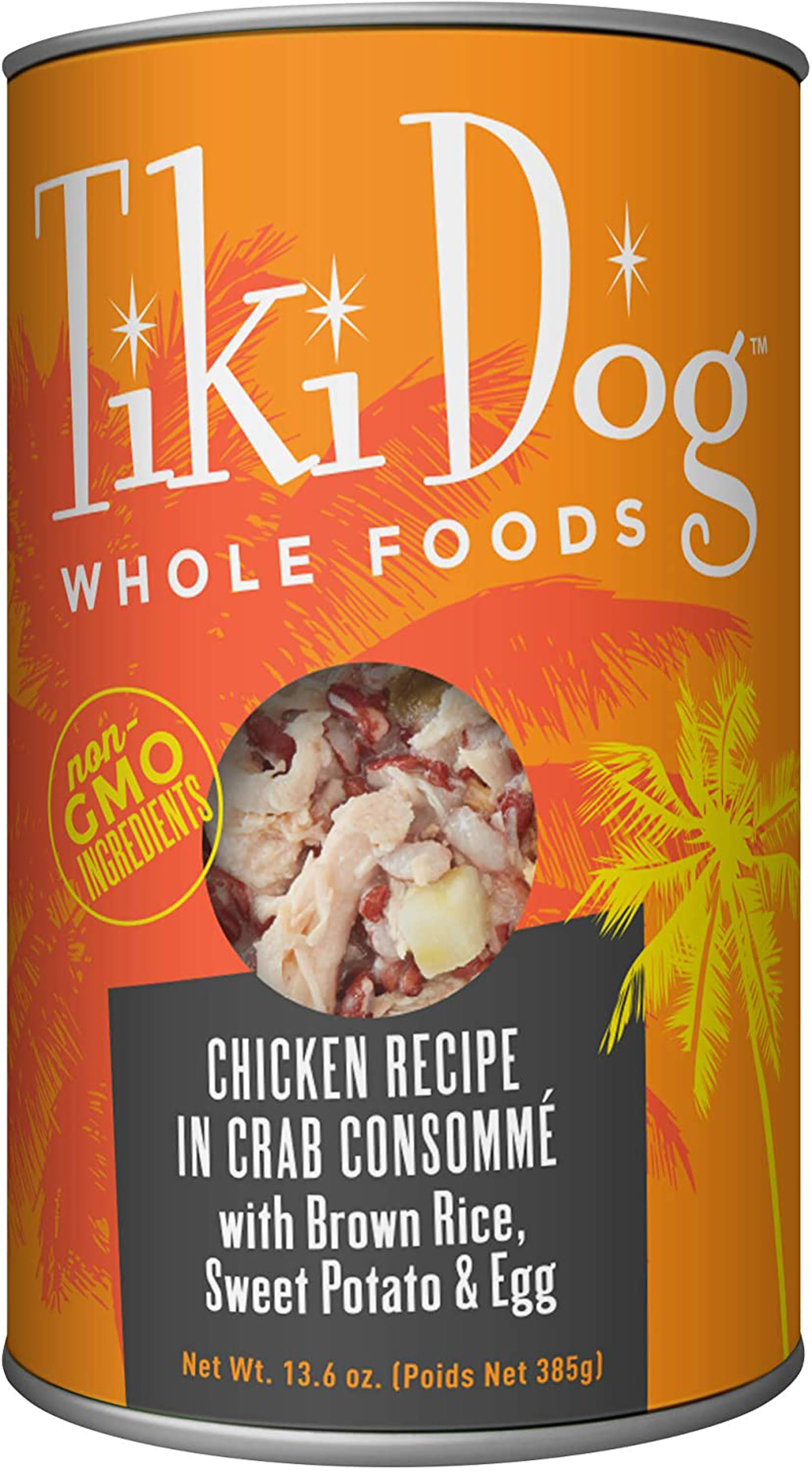 Tiki Pet Luau Whole Food Canned Dog Food 13.6oz, Crab Consomme