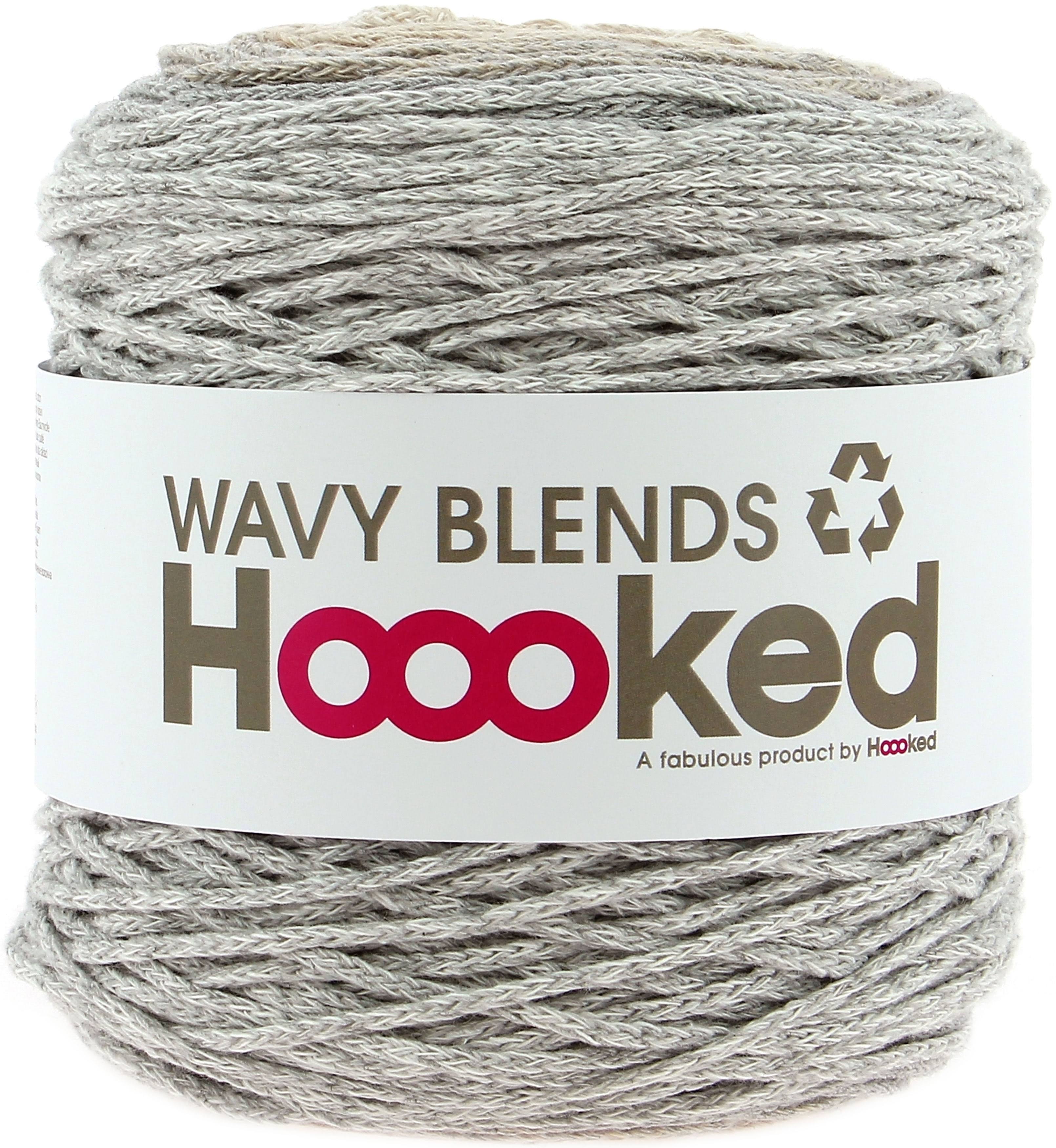 Hoooked Wavy Blends Yarn-Sandy Grey