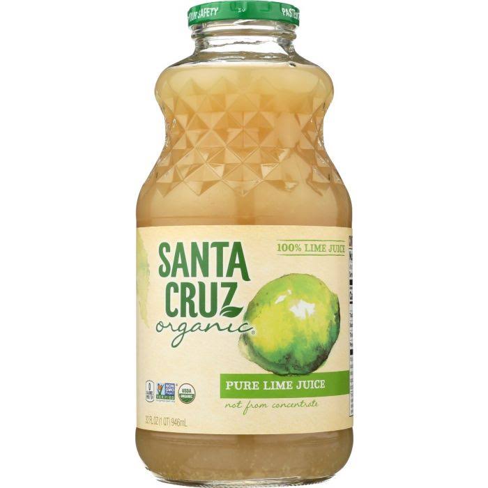 Santa Cruz Juice Lime Org, Case of 6 x 32 oz