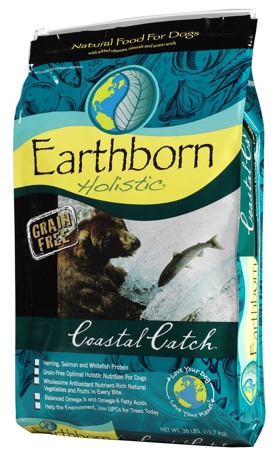 Earthborn Holistic 1750476 Coastal Catch Herring Meal Dry Dog Food, 25 lb.