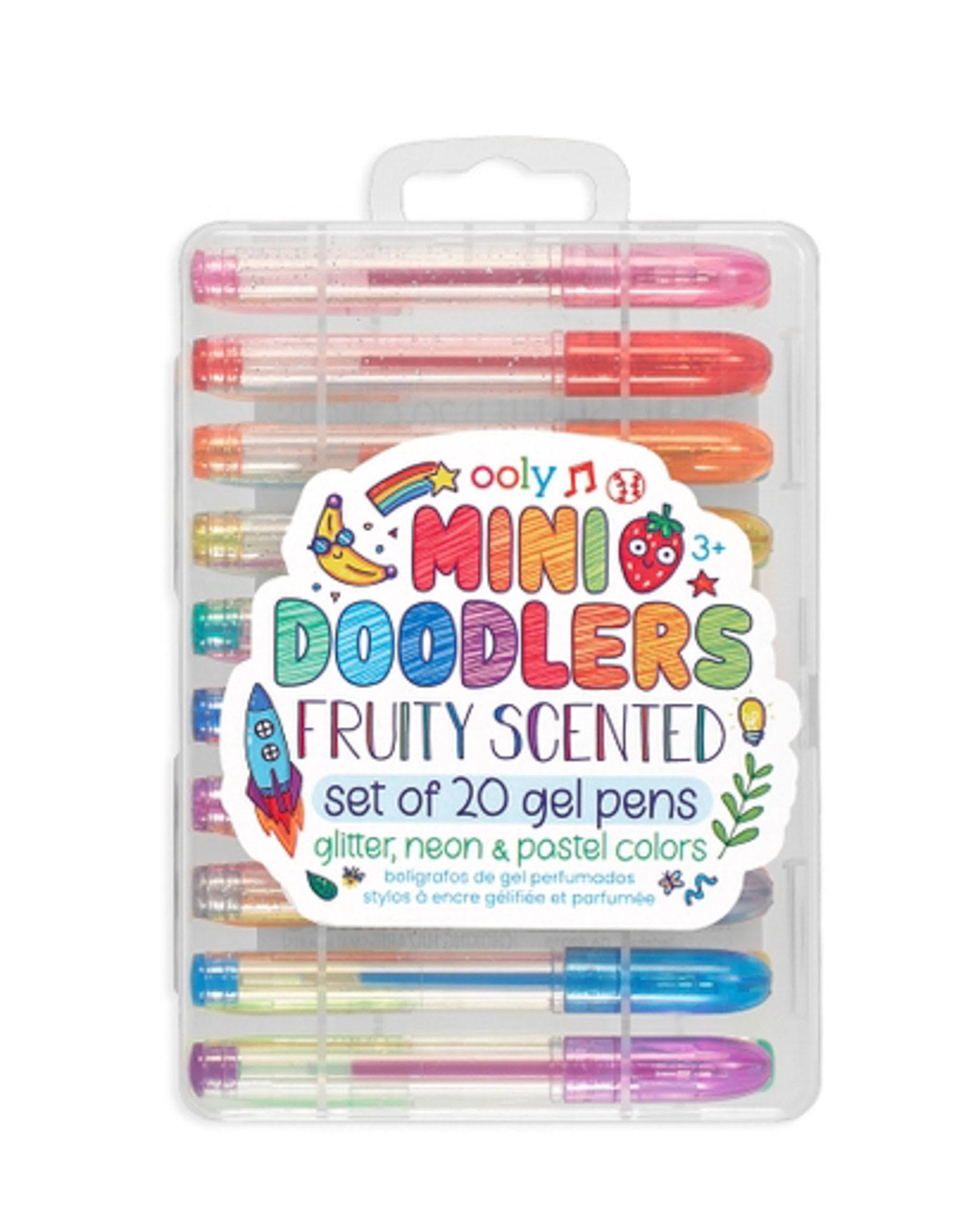 OOLY Mini Doodlers Fruity Scented Gel Pens - Set of 20